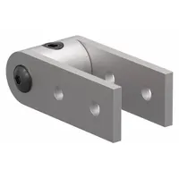 Standard Structural Pivot: 3 1/64 in x 3 1/32 in, 10 Series, For 17/64 in Slot Wd, Silver, Aluminum (MPN 4197)