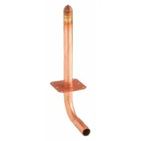 Copper press tube fitting for 1/2 in CTS copper tube. Stub-out configuration with FTG x FTG connections. Used in copper plumbing systems for fixture outlets in water supply lines