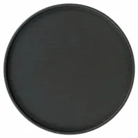 Solid aluminum pizza pan with anodized coating, 14 ga gauge, and 16 5/8 in overall diameter. Designed for baking thin-crust pizzas in commercial foodservice operations. Not NSF certified