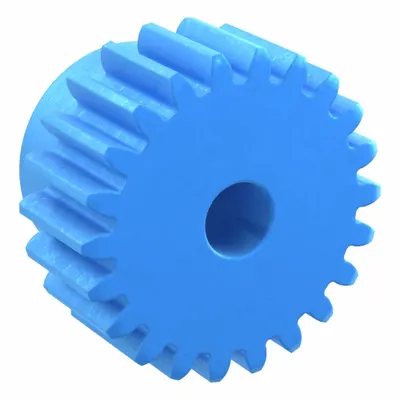 KHK GEARS Machined Spur Gear: Module m 1.5, 22 Teeth, 8 mm Bore Dia, Nylon, 20° Pressure Angle - Metric Spur Gears with Standard Hub