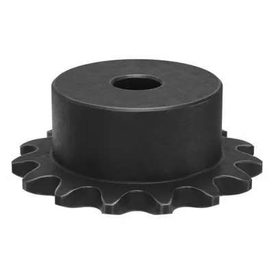 TRITAN Sprocket: One-Sided Hub, For Single Strands, 25, 15 Teeth, 1.202 in Pitch Dia - Size 25 Plain-Bore Roller Chain Sprockets