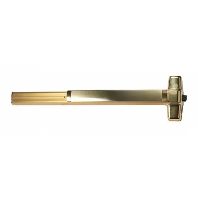VON DUPRIN 99EO 3 US3 Rim Exit Device, Touchbar, Brass, 3 ft Door Width - Rim Push Bars