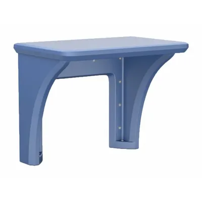 CORTECH Wall-Mount Desk: Midnight Blue, 29 in Overall Ht, 36 in Overall Wd, 24 in Overall Dp - Wall-Mount Desks