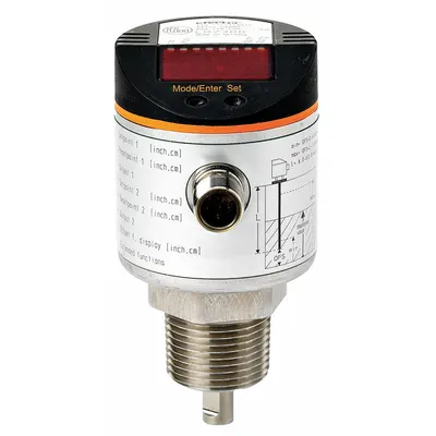 IFM Electronic Level Sensor: Guided Wave Radar, Vertical, For Water Media Type - IFM Efector LR Series Sensor Heads