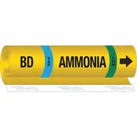 Pipe Marker: BD, VAP, Low, Fits 1 1/2 to 2 3/8 in Pipe O.D., 1 Pipe Markers, With (MPN 57960)
