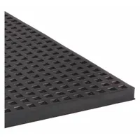 MASON Vibration Isolator Pad: Buna-N, Diamond Pad Top, 18 in Lg, 18 in Wd, 1/2 in Ht
