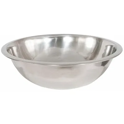 CRESTWARE Mixing Bowl: 8 qt Capacity, Stainless Steel, 13 1/4 in Outside Dia - Mixing Bowls