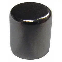 This neodymium disc magnet, type 35, has a 7/32 in outside diameter and 0.25 in thickness, with a maximum pull force of 1.5 lbf. It is used for holding, positioning, and retrieving ferrous parts in industrial maintenance, assembly, and material handling applications.