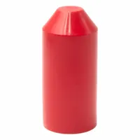 ELECTRIDUCT Heat Shrink End Caps: 100 Pk, 0.55 in I.D. Before Shrinking, 3:1, 1.77 in Lg, Red (MPN HSEC-050-UV-RD-100PK)