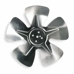 This Dayton fan propeller features 5 aluminum blades with a 6 3/4 in diameter and counter clockwise facing discharge. Designed for moving air across condenser or evaporator coils in HVAC and refrigeration systems. Suitable for commercial and industrial ventilation, cooling, and heat-exchange applications.