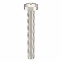 Machine Screw: M4x0.70 Thread Size, 30 mm Lg, 316, Stainless Steel, Plain, Pan, Phillips, 50 PK (MPN ZSCRW-472)