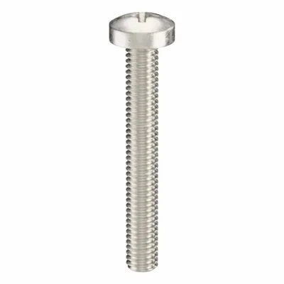 USA INDUSTRIALS Machine Screw: M4x0.70 Thread Size, 30 mm Lg, 316, Stainless Steel, Plain - Pan Head Machine Screws