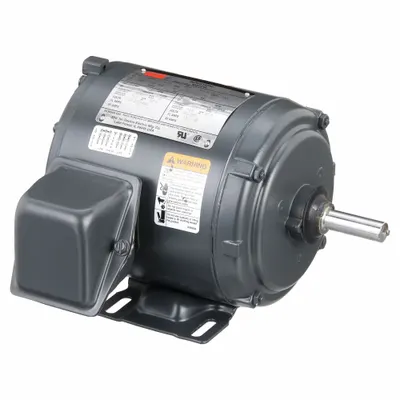 Dayton General Purpose Motor: Rigid Base Mount, Totally Enclosed Non-Ventilated - Rigid Base 3-Phase General Purpose AC Motors
