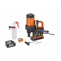 FEIN Drill Press: 700 RPM – 700 RPM, Electric Magnet, 3 9/16 in Drill Travel, 120V AC, 11 A Current (MPN JME Shortslugger II)
