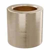 Sleeve Bearing: Bronze, SAE 841, 8 mm Bore, 12 mm OD, 12 mm Lg, 49,938 lb/sq in-fpm Max PV, 10 PK (MPN AAM0812-12B)