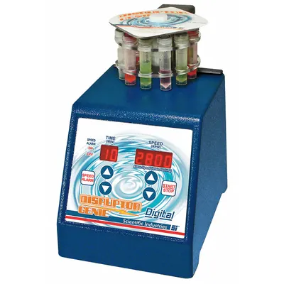 GENIE Digital Disruptor: Benchtop, 1,000 RPM to 3,000 RPM, 2 mL Working Volume - Max - Homogenizers