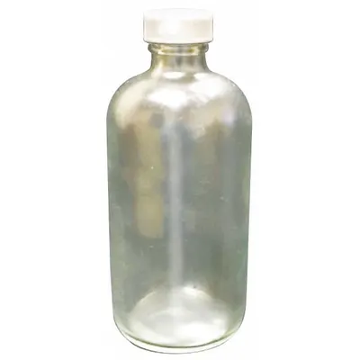 OEM Sampling Bottle: 500 mL - Clear Narrow Mouth Round Glass Lab Bottles