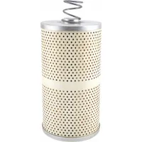 Cartridge-style diesel fuel filter for trucks. Cellulose media removes contaminants. Outside diameter 5 1/16 in, inside diameter 11/16 in. Includes attached gasket
