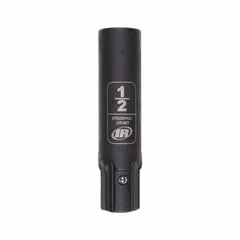 SAE impact socket with 1/2 in hex size, 6-point deep design, and 2 61/64 in overall length. Manganese phosphate finish provides corrosion resistance. Suitable for heavy-duty fastening in automotive and industrial applications.
