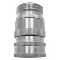 SANI-LAV Quick Connect Hose Adapter: Stainless Steel, Stainless, 1 7/8 in Overall Lg, GHT (MPN N19S)