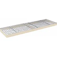 HALLOWELL Boltless Shelf: 96 in x 36 in, 910 lb Load Capacity, Steel, 4 ga Decking, Tan (MPN DRCCWL9636PT)