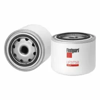 Spin-on oil filter for heavy-duty engines. Overall height 5 inches, thread size 3/4"-16. Interchangeable with Baldwin B1434. Removes contaminants from engine oil to protect engine components
