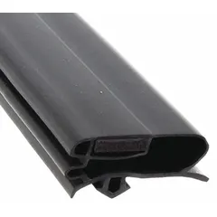 Replacement door gasket for commercial refrigerators and freezers. Designed to provide a proper seal when the door is closed, helping to maintain internal temperature and reduce energy loss. Suitable for walk-in coolers and reach-in units.