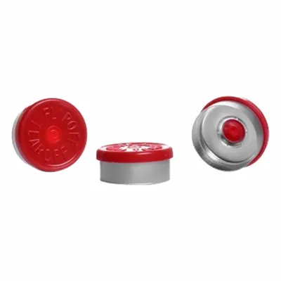KIMBLE Lab Bottle Caps: 20 mm Dia, Green, Aluminum, Unlined, Autoclavable - Flip Cap Bottle Caps