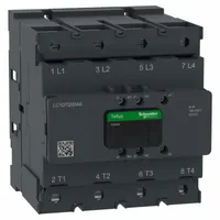 SCHNEIDER ELECTRIC IEC Contactor: Non-Reversing, 4 Poles, 4NO Contacts, 200 A, 120V AC/240V AC Coil (MPN LC1DT200A6KUE)