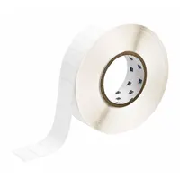 Wraparound Label: 3/4 in x 1 1/2 in, Nylon, Black on White, For 24 AWG to 20 AWG Wire Gauge (MPN THT-136-499-3)