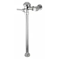 Service sink flush valve with 6.5 gallons per flush (gpf) and 24-inch rough-in. Includes cast wall flange. Used in commercial and industrial restrooms for high-volume flushing applications