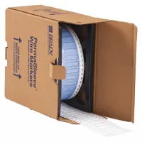 Sleeve Label: 1/4 in x 1 1/2 in, Polyolefin, White (Matte), For 8 AWG to 16 AWG Wire Gauge (MPN PS-250-150-WT)
