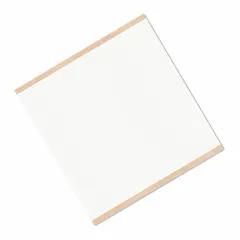 Permanent, closed-cell polyethylene foam square for bonding, mounting, sealing, and cushioning. White, 1 in x 1 in, 62.5 mil thick. Conformable for industrial applications.