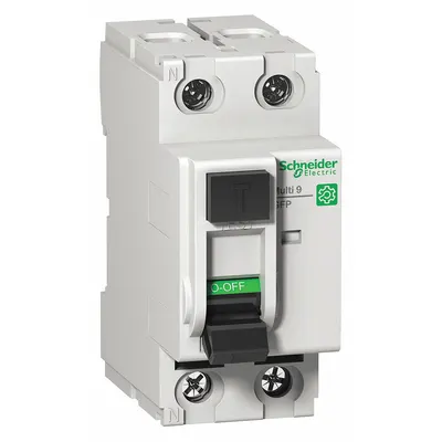 IEC Supplementary Protector: 40 A Amps, 277V AC, 26 mA Rated Residual Current - UL1053 DIN Rail-Mount Ground Fault Protectors