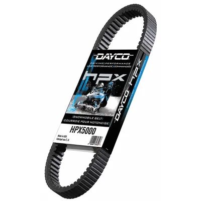 DAYCO HPX5018 HPX Series Cogged V-Belt, 25° Angle, 9/16 in Thick, Aramid - HPX Series Cogged V-Belts