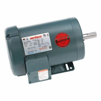 LEESON General Purpose Motor: Rigid Base Mount, Totally Enclosed Fan Cooled, 1 hp - Rigid Base 3-Phase General Purpose AC Motors