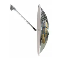 Convex Mirror: Round, Polycarbonate, 36 in Dia, Plastic, Outdoor, Std Border (MPN PC-P-36-T)