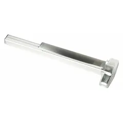 This VON DUPRIN exit device is a mortise-type push bar with a touchbar style, constructed from aluminum. It is designed for doors up to 3 ft wide and is ADA compliant for accessible egress. Suitable for commercial applications requiring reliable push-bar operation.
