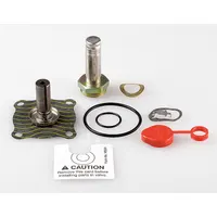 Repair kit for ASCO solenoid valves compatible with model 110/50D. Includes core assembly, body gasket, retaining cap, and retaining clip. Used to restore valve function in industrial fluid-control systems