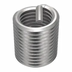 Free-running tanged helical insert for repairing or reinforcing threads in metal components. Made from 18-8 stainless steel with a tensile strength of 200,000 to 250,000 psi. Thread size 7/16"-20, right-hand, fine thread, plain finish. Supplied in a 6-pack.