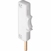 PRIME-LINE Window Lock: Flip Lock, Handle Included, Non-Handed, 3 13/32 in Overall Lg, Sash, White (MPN U 9831)