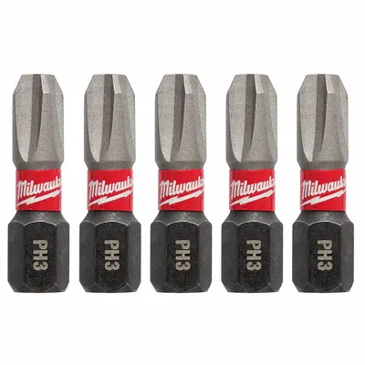 MILWAUKEE Insert Bit: Insert Bit, Imperial, PH3 Bit Industry Size, #3 Bit Size, Std - Insert Bits