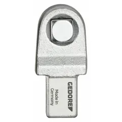 Fixed square torque wrench head with 1/2 in drive and 1/2 in size. Designed for use with compatible torque wrench handles to apply controlled torque in industrial fastening applications such as tightening bolts and nuts to precise specifications.