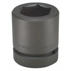 This 2-1/2" drive impact socket is designed for heavy-duty fastening and loosening of large metric nuts and bolts. The 225 mm, 6-point configuration provides secure engagement, while the black oxide finish offers corrosion resistance. Suitable for use with high-torque impact tools in industrial maintenance and construction applications.