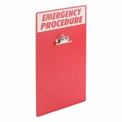 BRADY Clipboard: Emergency Procedure - Safety