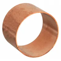 Wrot copper coupling for 2-inch CTS copper tube in drain, waste, and vent systems. Cup x FTG ends with no center stop for continuous pipe runs. Requires soldering for installation
