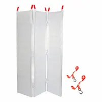 BLACK WIDOW Automotive Loading Ramp: 0.75 ton Load Capacity, Tri-Folding, Aluminum, 77 in Overall Lg (MPN TFS-7754)