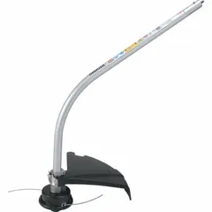 String trimmer attachment for use with compatible Makita power heads. Features a 16 1/8 in cutting diameter and 31 in overall length. Connects via a couple shaft system for trimming grass, weeds, and light brush in landscaping and grounds maintenance.