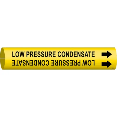 BRADY Low Pressure Condensate Snap-On Pipe Marker - Low Pressure Condensate Snap-On Pipe Markers