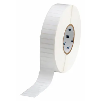 BRADY Pre-Cut Label Stock Roll: 3/8 in x 1 1/2 in, 3/8 in, Polyester, Permanent Adhesive - Brady Precut Label Rolls